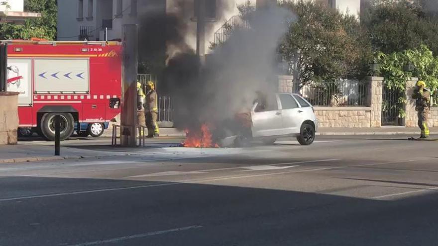 S'incendia un cotxe a Figueres