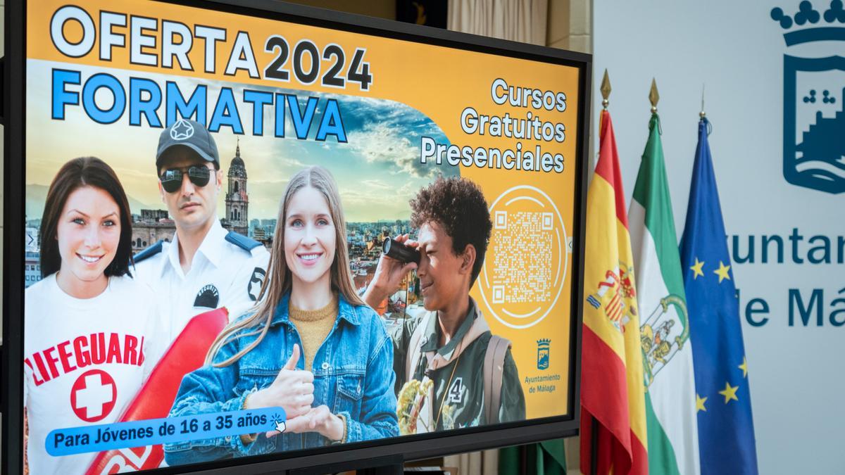 Presentación de la oferta formativa para jóvenes de Málaga.