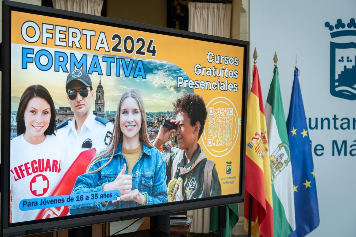 Presentación de la oferta formativa para jóvenes de Málaga.