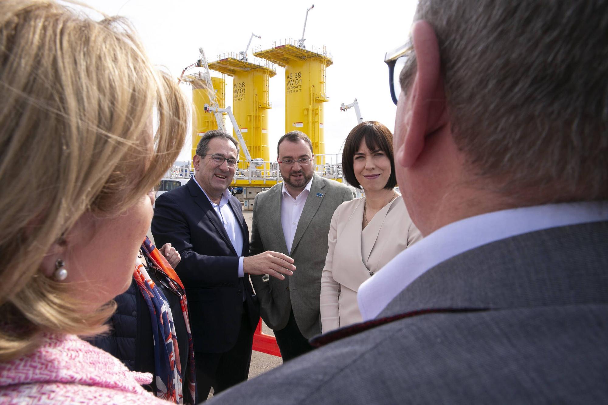 EN IMÁGENES: La visita de la ministra de Ciencia a Avilés