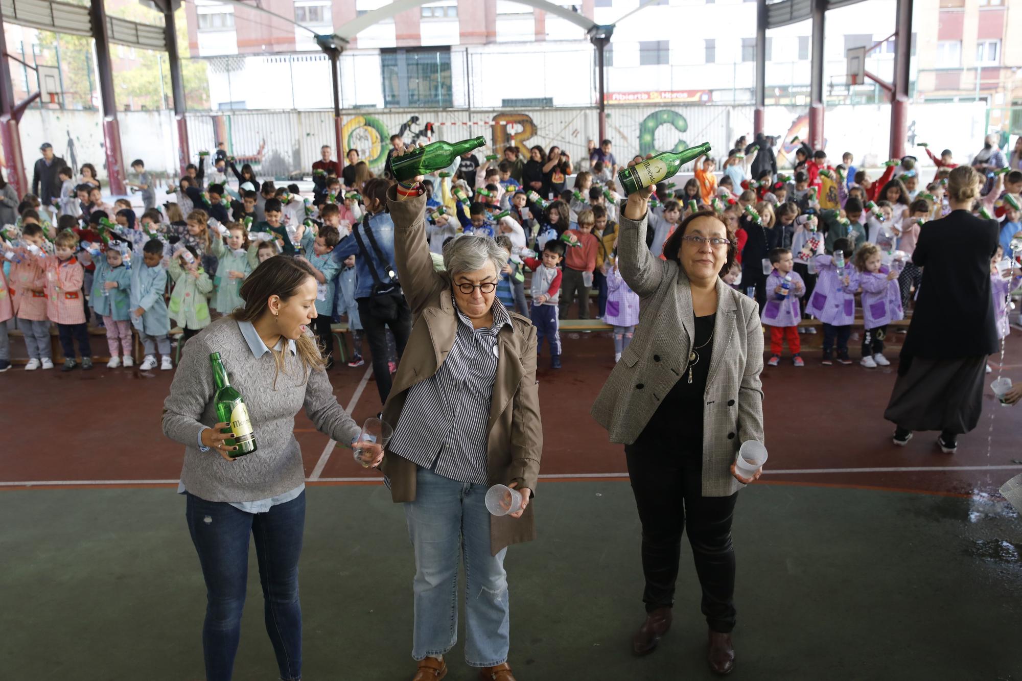 En imágenes: Amagüestu en el colegio García Lorca de Gijón