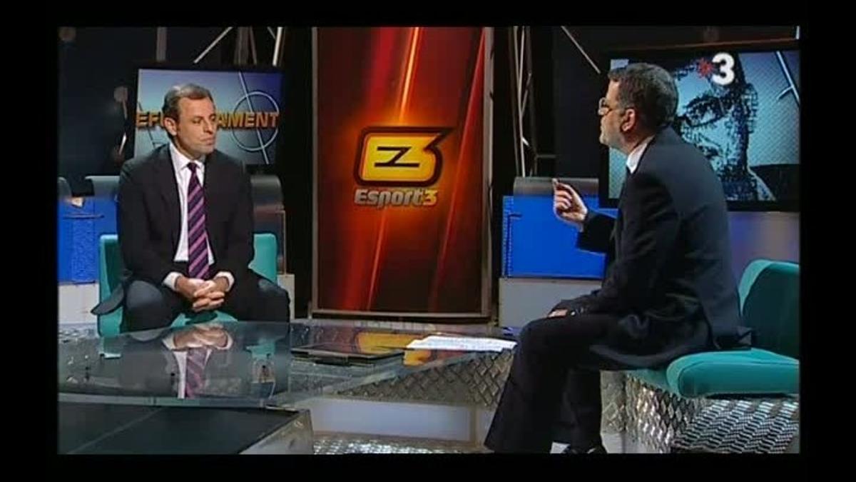 Sandro Rosell (Efectivament, Esport3).
