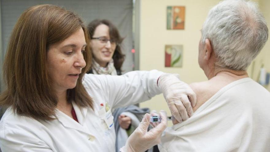 Vacunación de gripe en Ourense.