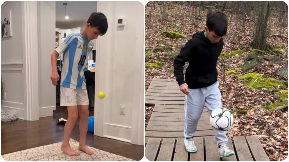 Omri Sharabi es un especialista en tocar el balón sin que caiga al suelo durante mucho rato