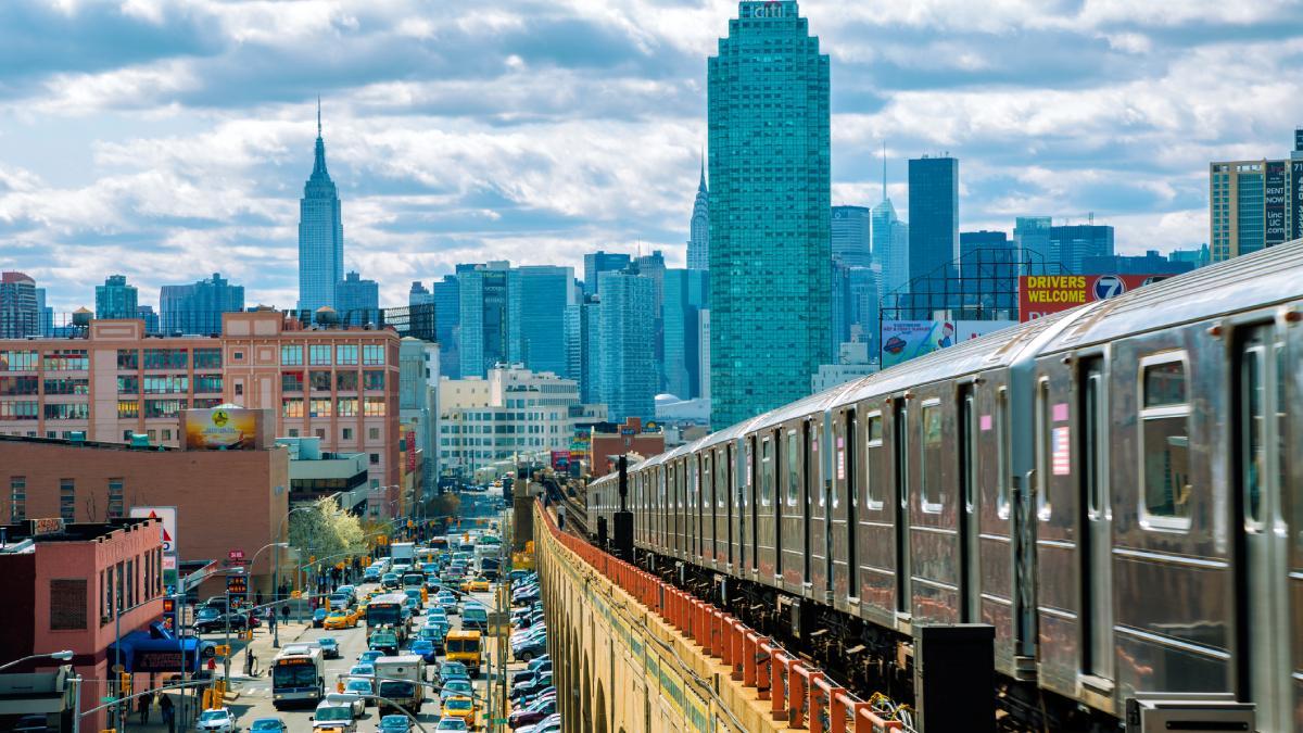 El skyline de Manhattan desde Queens