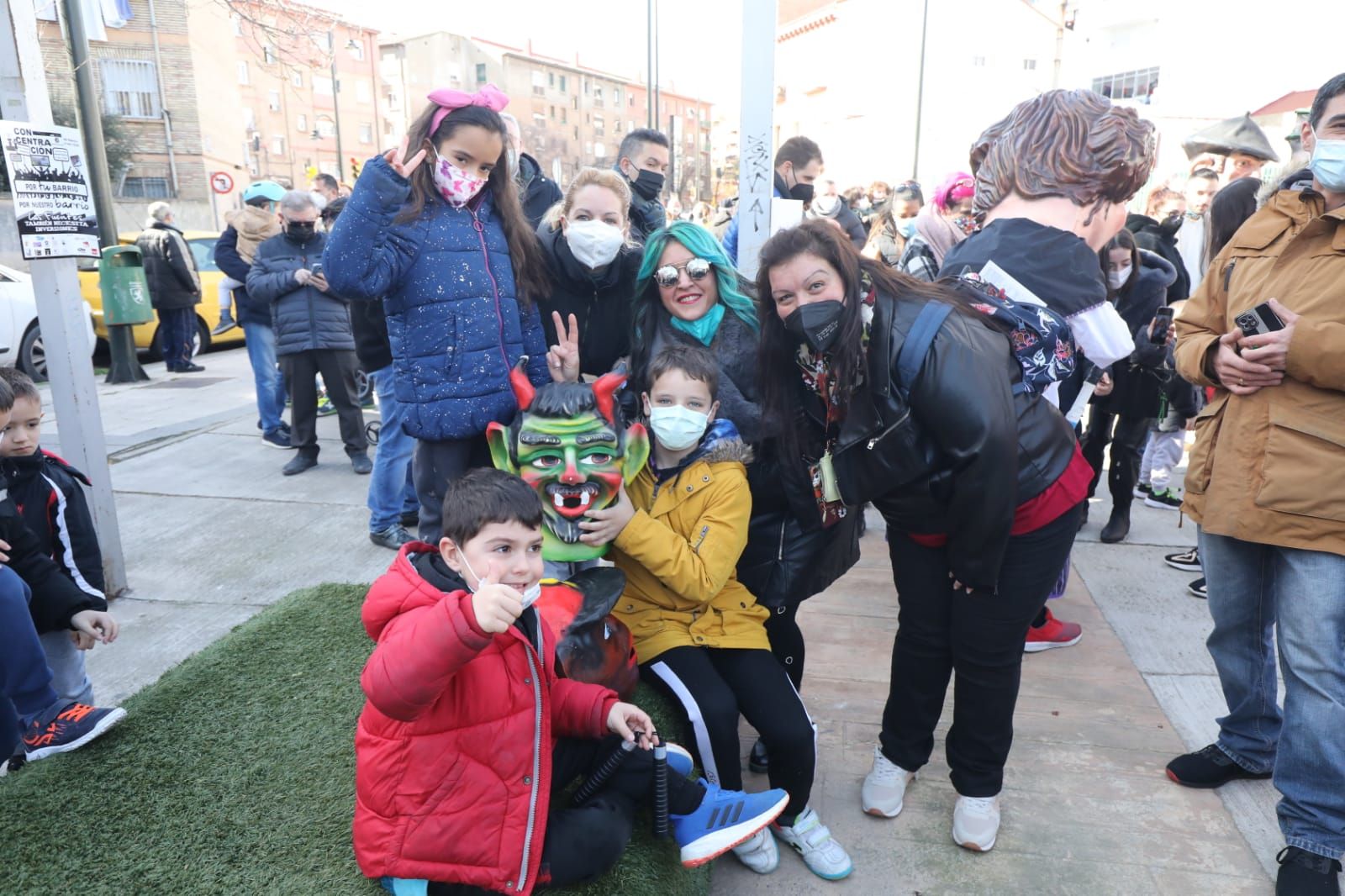 Manifestación de los vecinos de Las Fuentes de Zaragoza