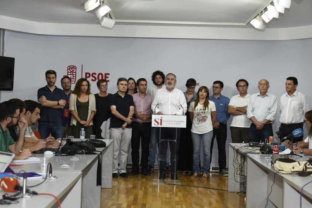 Noche electoral en el PSOE