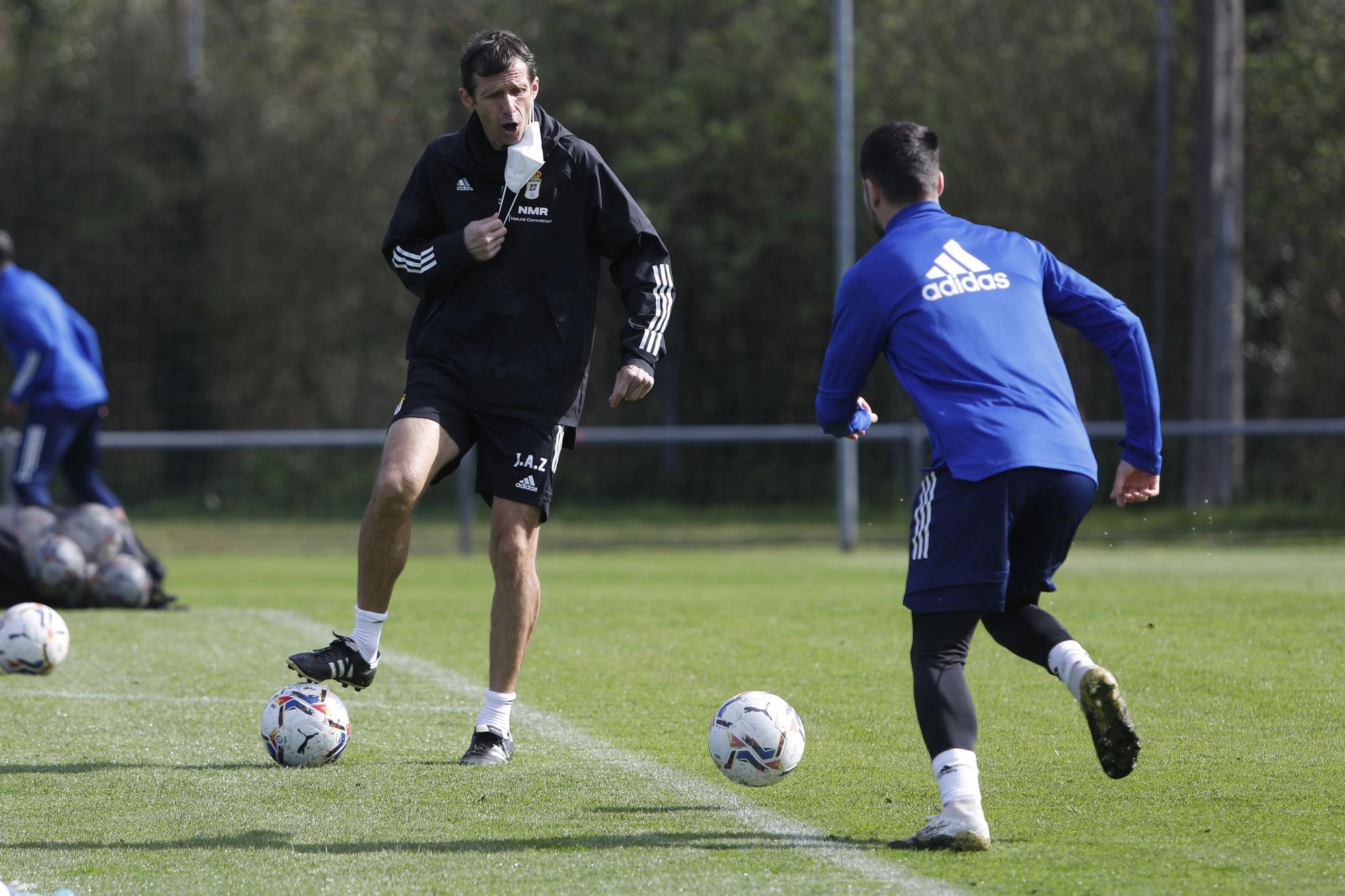 El entrenamiento del Oviedo