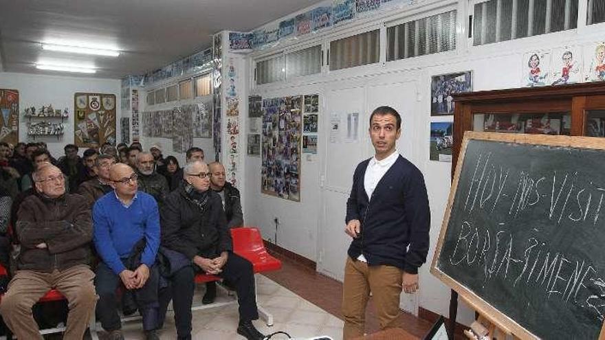 Borja Jiménez, en su intervención en O Afiador. // I. Osorio