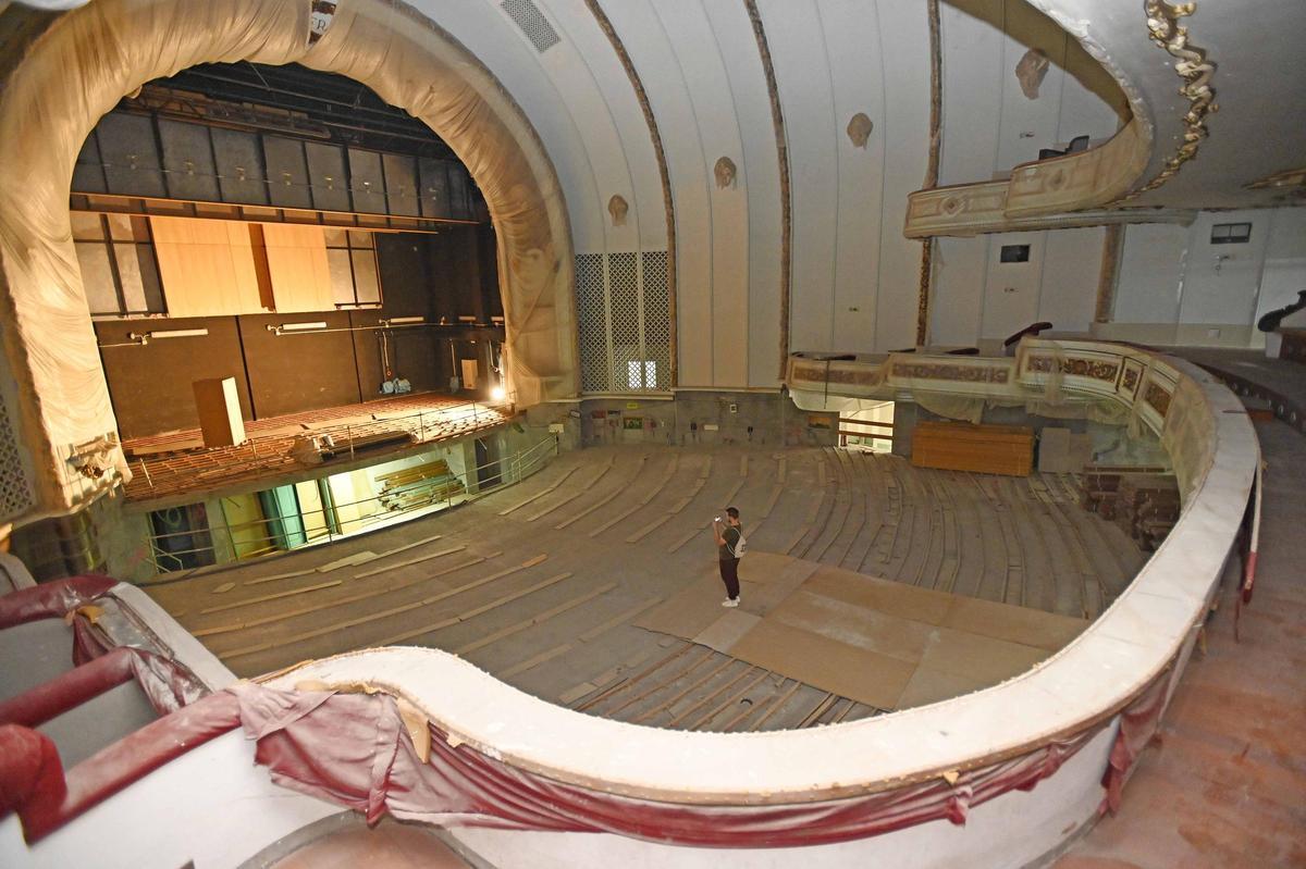 Obras de remodelación del cine Fraga