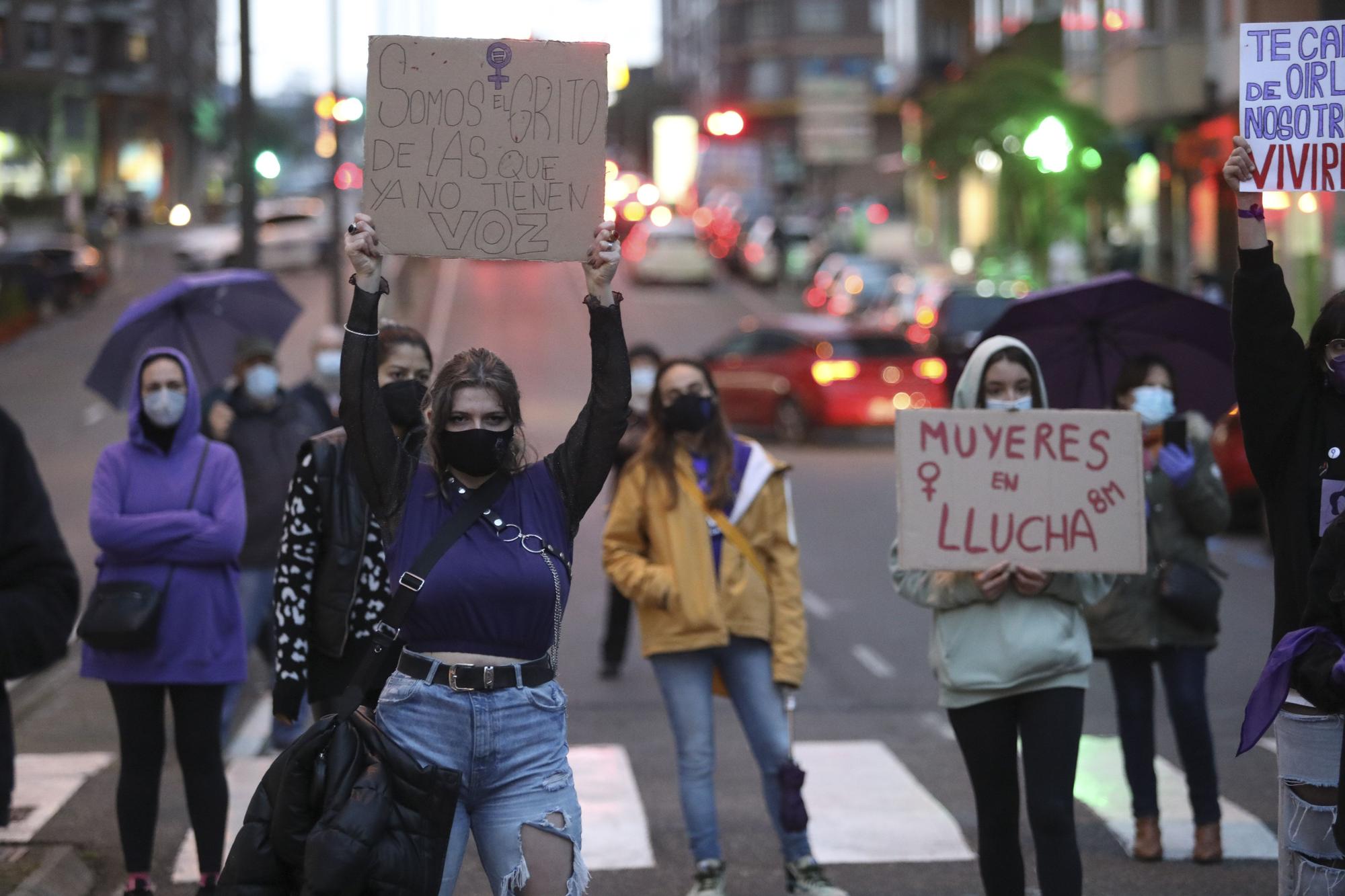 Manifestación del 8M en Avilés