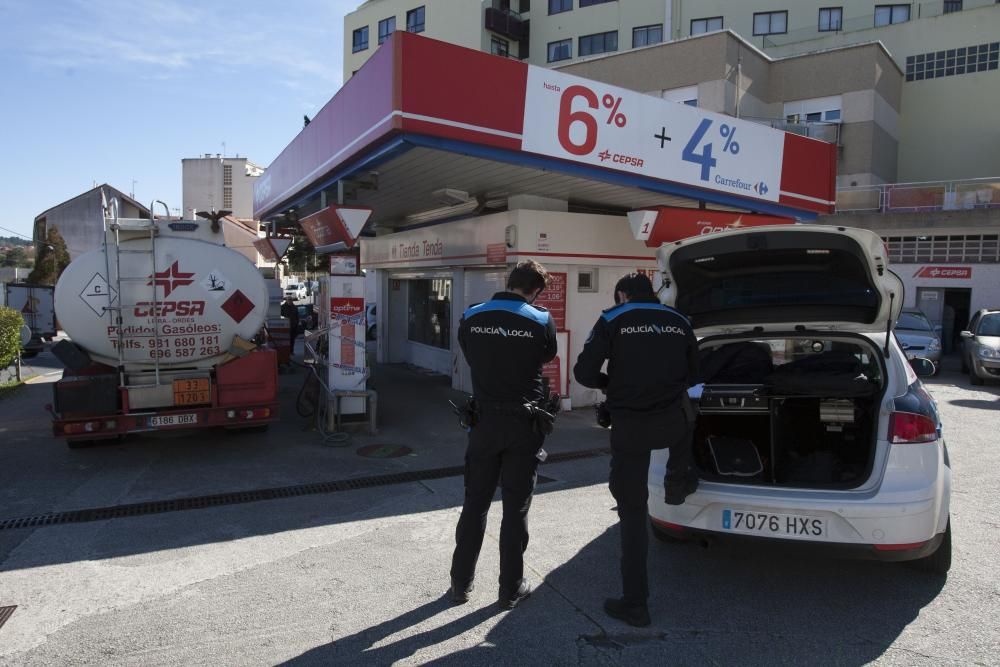 Inspección en la gasolinera de Santa Cruz