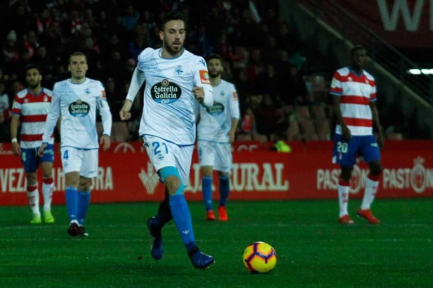 El Deportivo consigue en Granada la trascendental victorial para las aspiraciones blanquiazules al final de temporada. LOF