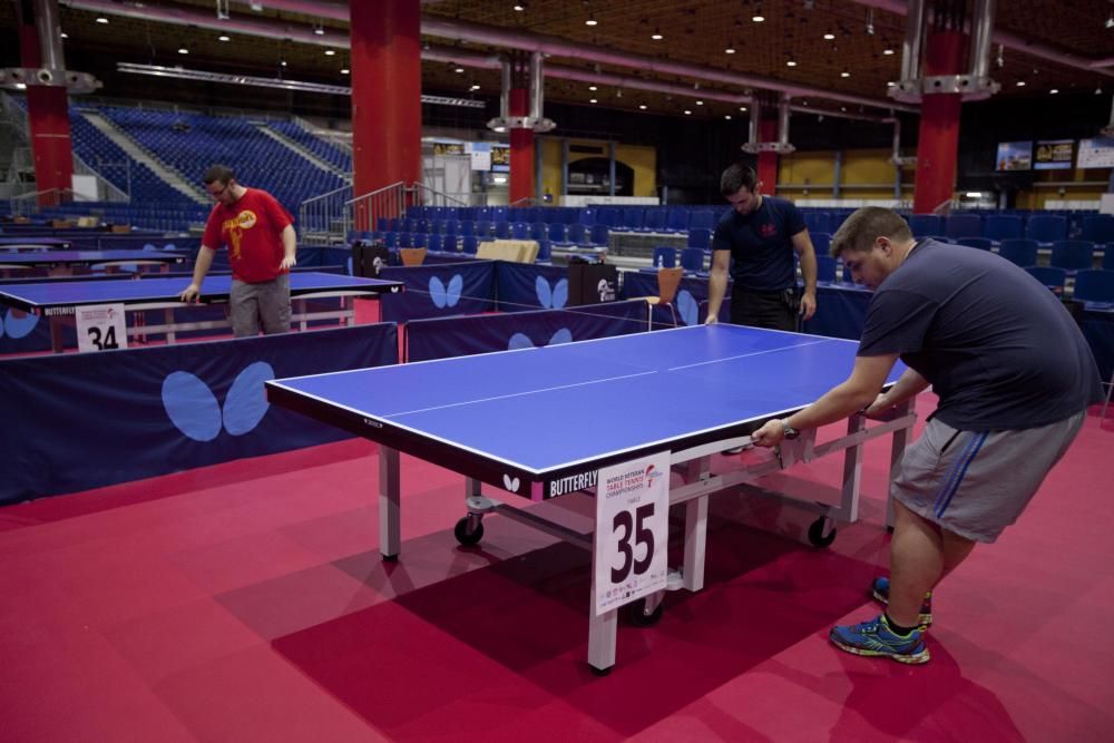 Preparativos para el Mundial de Tenis de Mesa