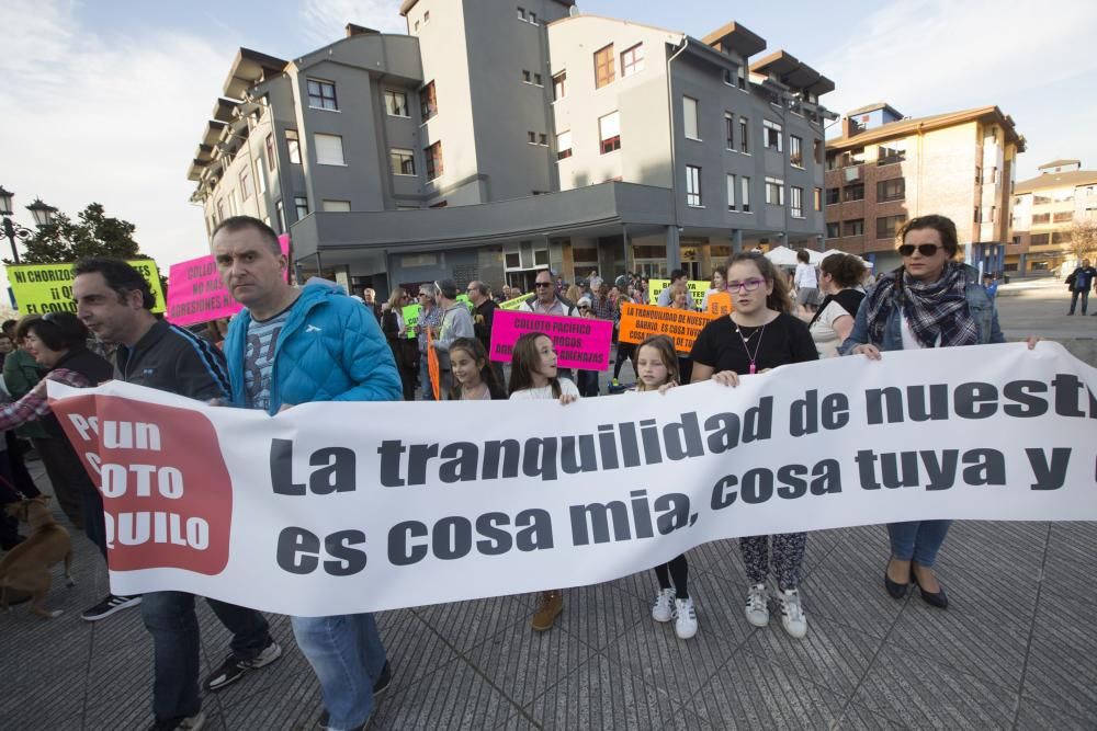 Manifestación por la seguridad en Colloto.