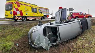 Seis heridos en un accidente de tráfico en León