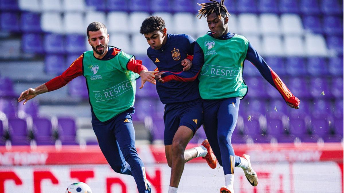 La Selección Española ya se entrena en Valladolid y prepara el encuentro ante Georgia