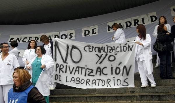Fotogalería: Concentración contra la privatización de la sanidad
