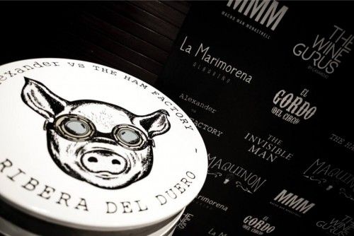 Presentación del vino Ribera del Duero Alexander vs. The Ham Factory, de Casa Rojo