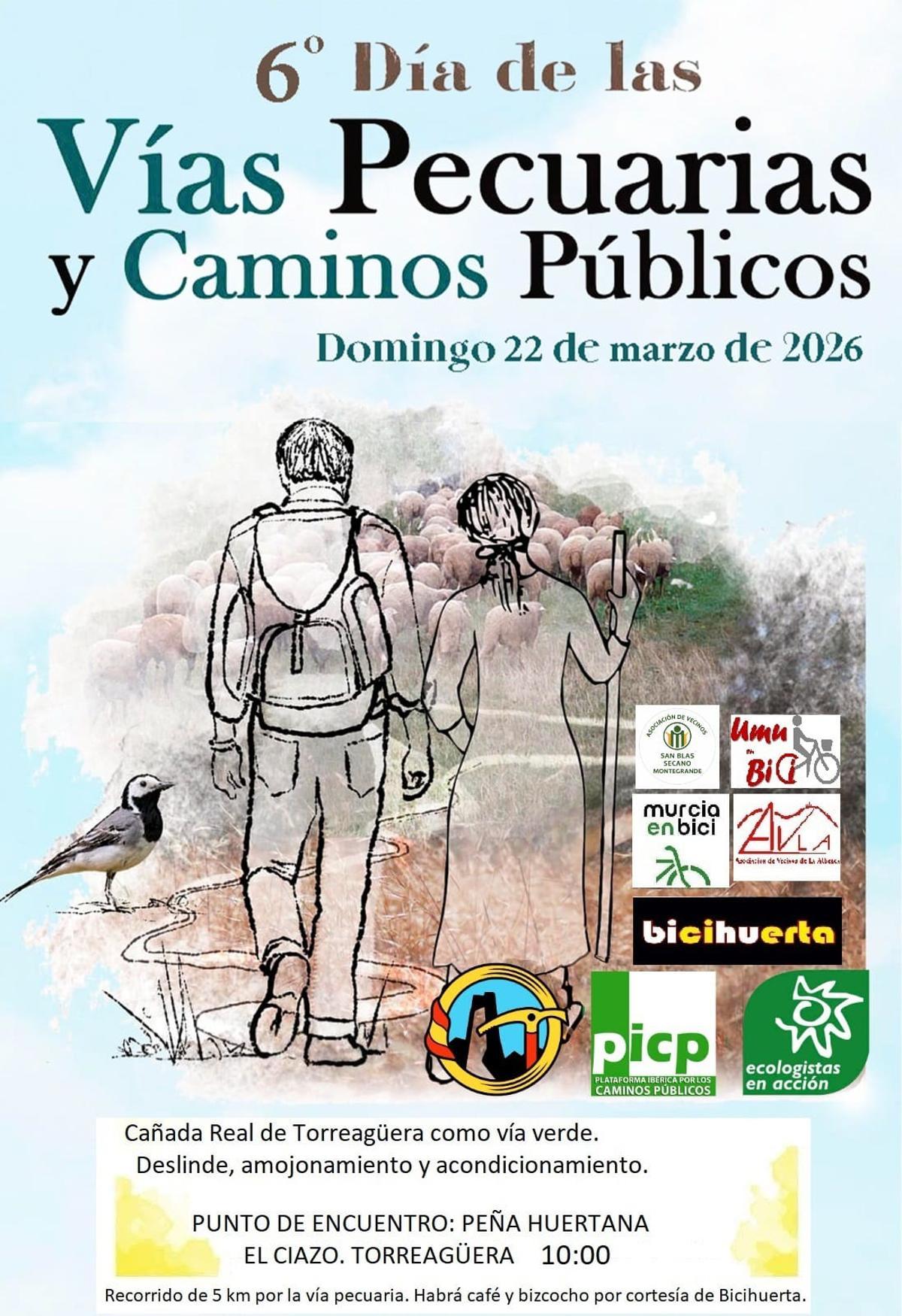 Cartel promocional de la concentración convocada este domingo 22 de marzo.