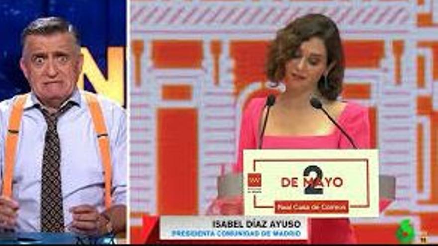 Ayuso lanza una broma sobre los pisos de Ábalos y Wyoming contraataca en ‘El Intermedio’