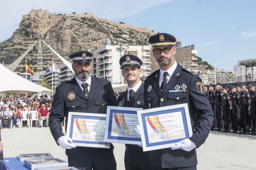 Un momento del acto de la Policía.