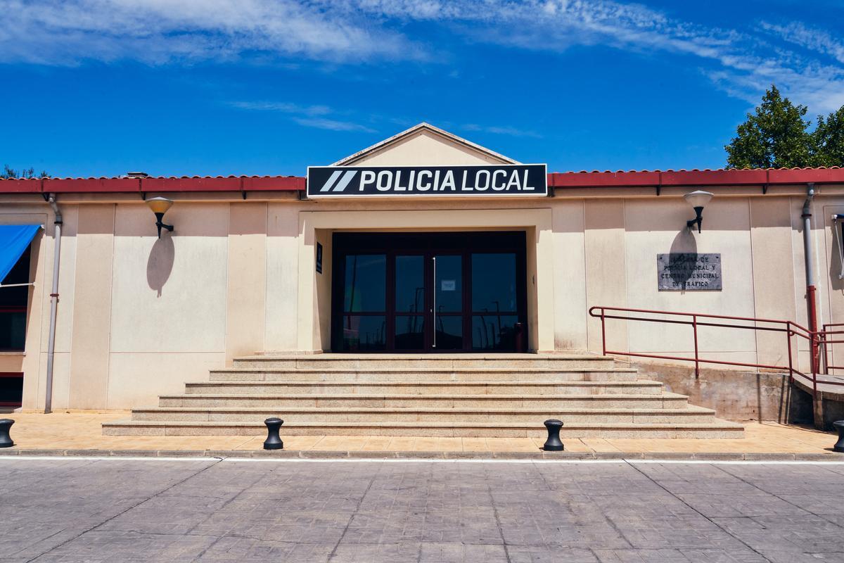 Fachada de la Policía Local de Cáceres.