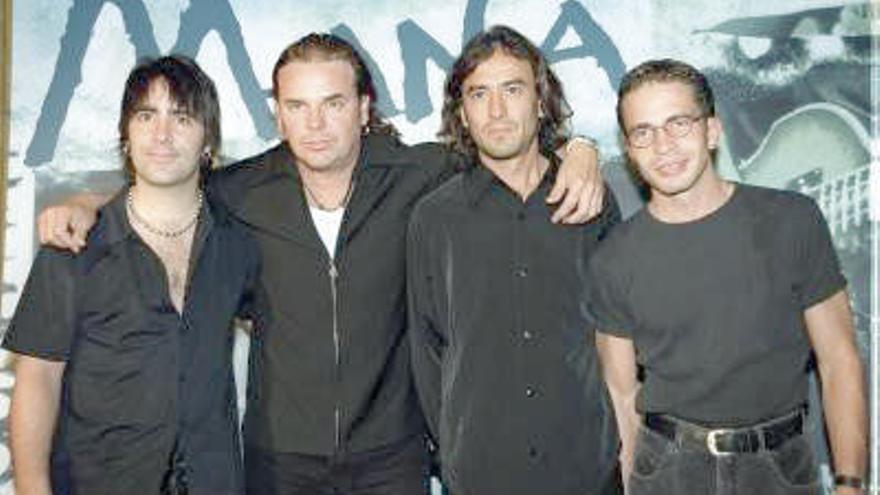 La banda de rock mexicana Maná.
