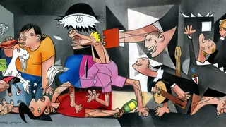 Juan Álvarez y Jorge G. reformulan (y satirizan) la historia del arte