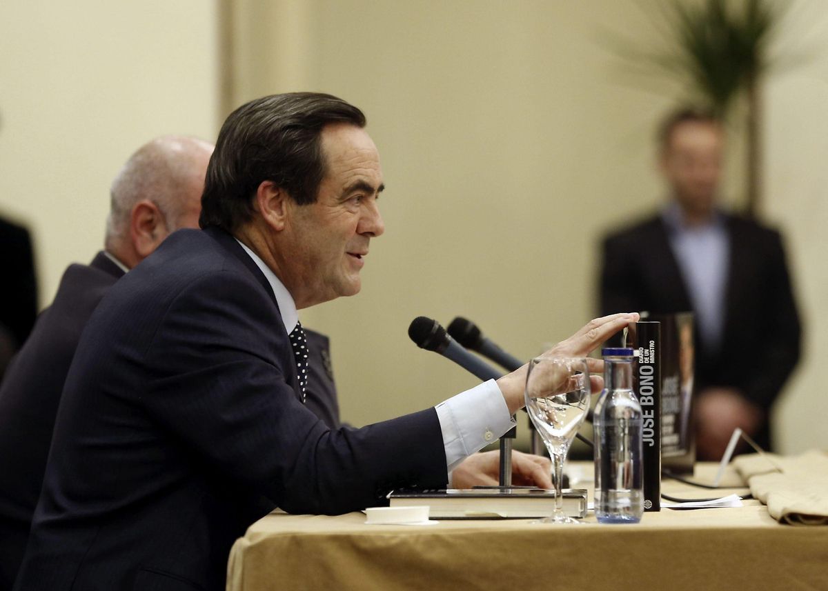 José Bono durante la presentación de su libro 'Diario de un ministro'
