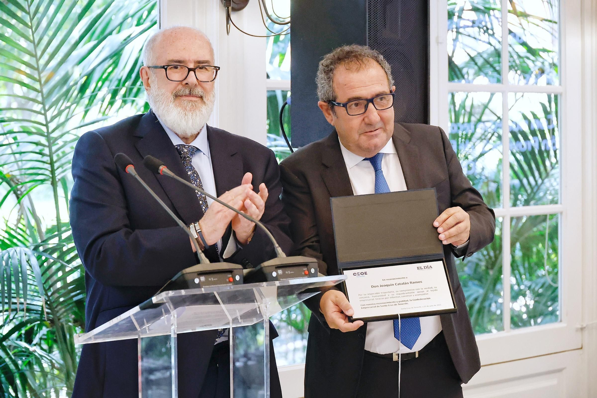 Homenaje de la CEOE a Joaquín Catalán