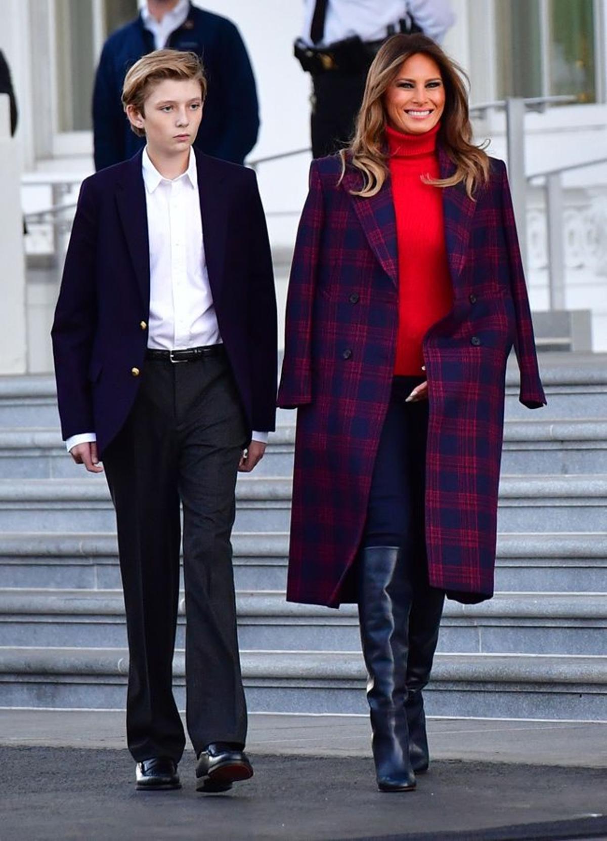 Melania, con botas de Victoria Beckham