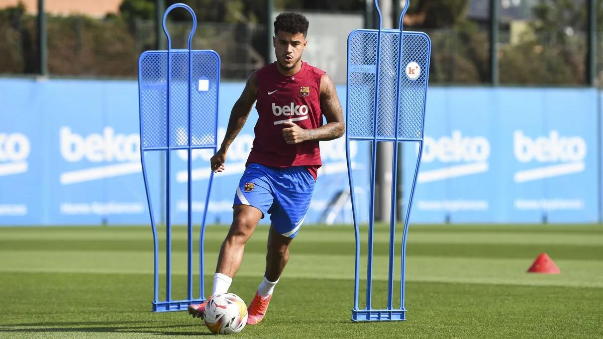 Coutinho, durante una sesión