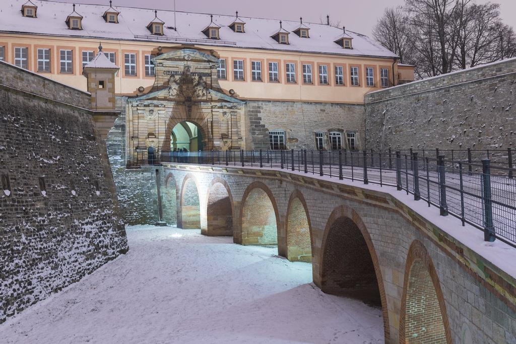Ciudadela de Petersberg en invierno