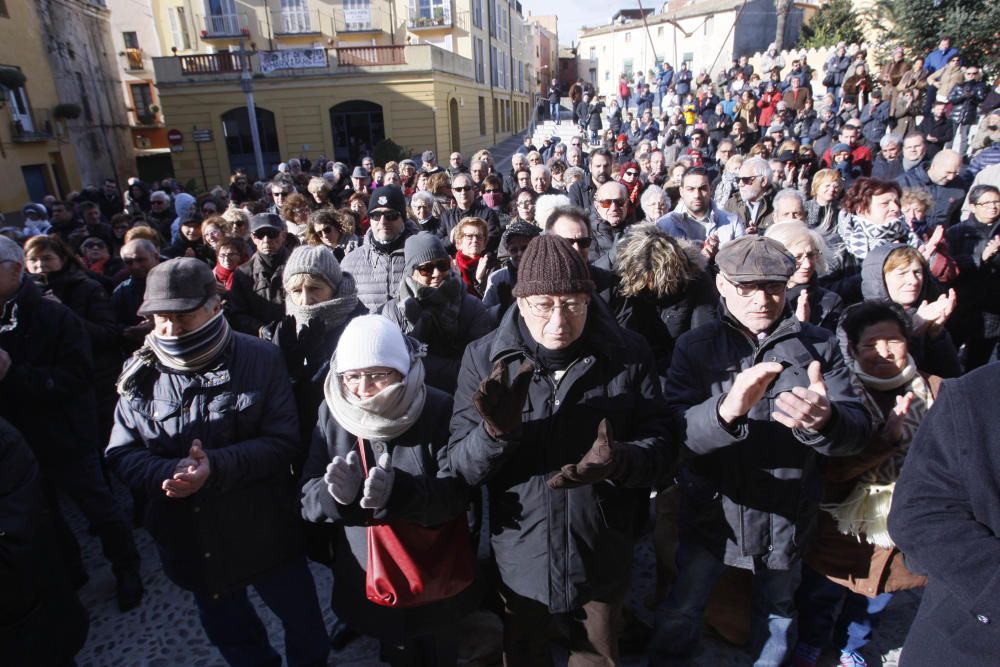 Protesta a Castelló en contra de la decisió del Bisbat de rellevar el mossèn