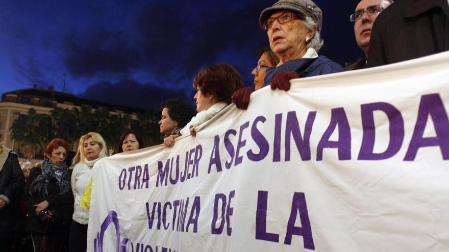 Una manifestación contra la violencia machista.