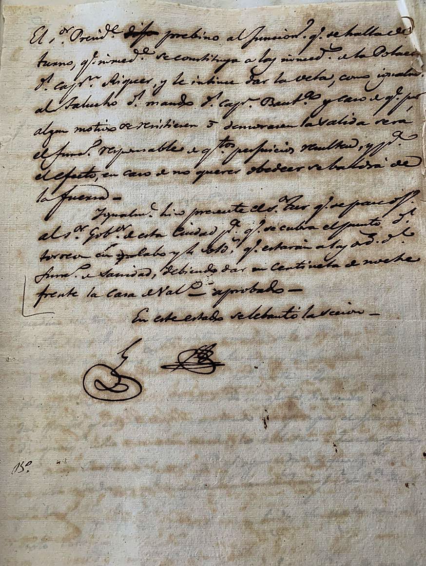 Actes de Sanitat on es recullen part dels fets ocorreguts el vespre de l&#039;1 de desembre de 1821