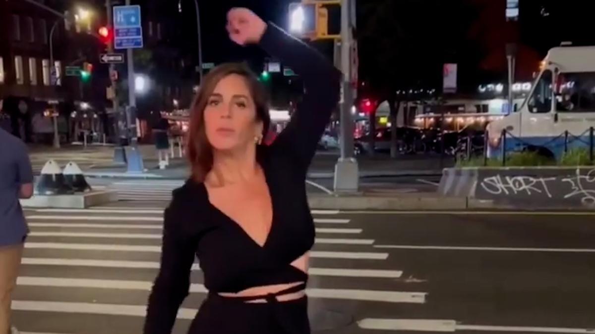 Anabel Pantoja se hace viral bailando en las calles de Nueva York
