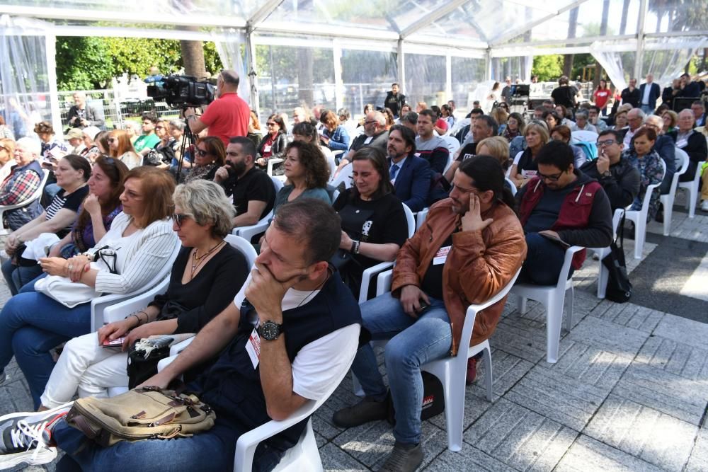 Acampa recuerda en A Coruña a mujeres refugiadas