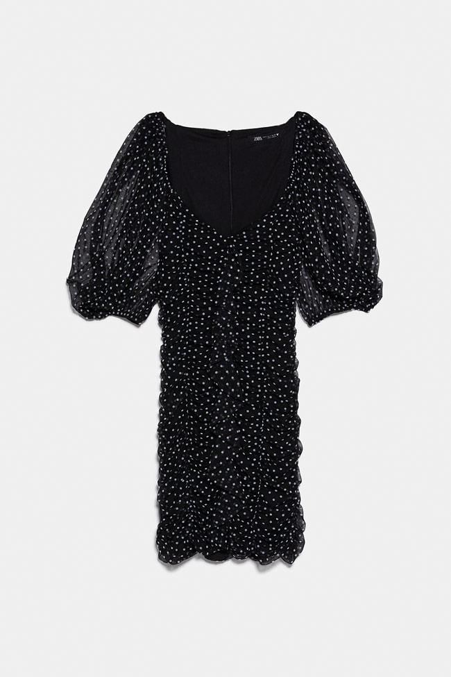 Vestido de tul estampado