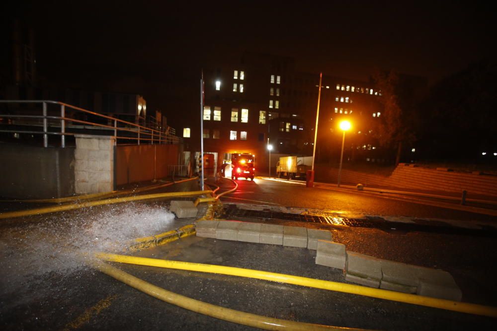 El Hospital de San Juan ha tenido problemas con la fuerte lluvia.