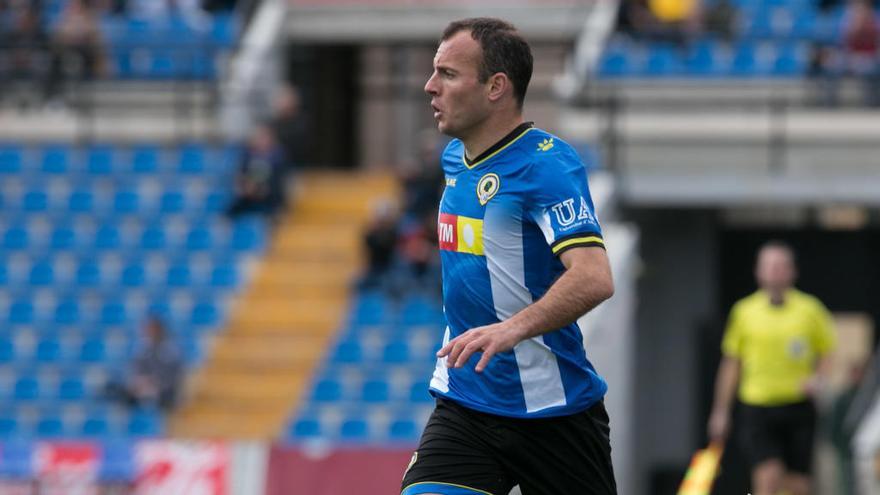 El alcoyano Juli, durante el encuentro ante el Mallorca.