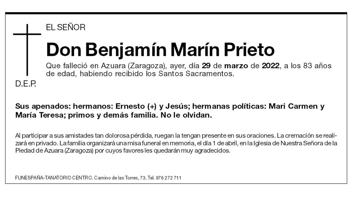 Benjamín Marín Prieto
