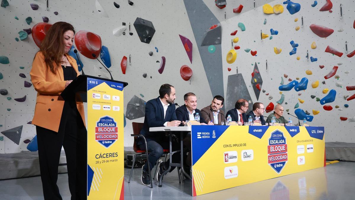 Vídeo | Presentación de la Copa de España de escalada que se celebrará en Cáceres