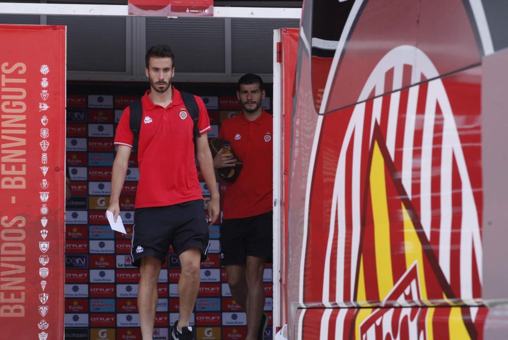 L'expedició del Girona FC surt cap a Pamplona