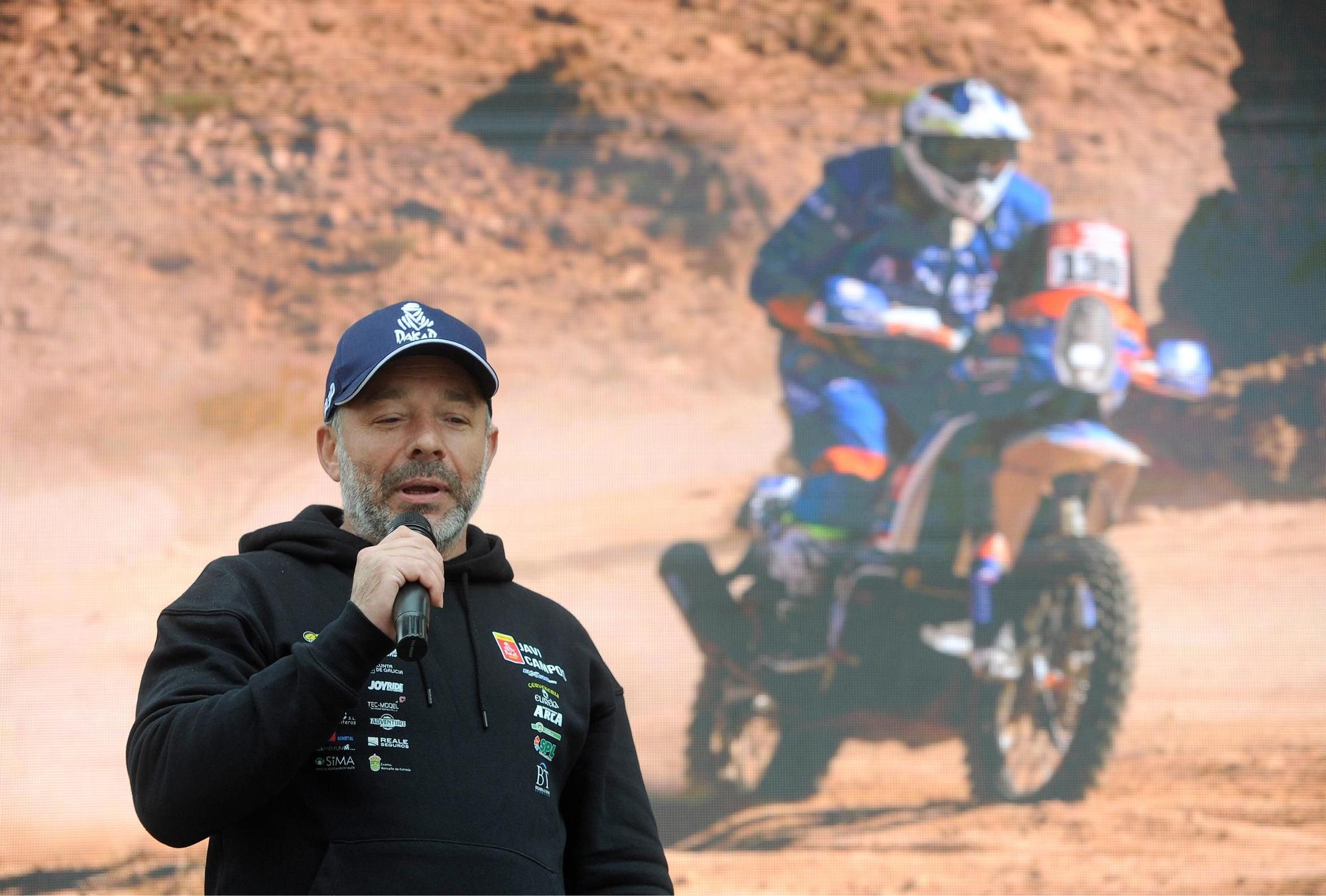 A Estrada recibe a Javier Campos, su héroe en el Dakar