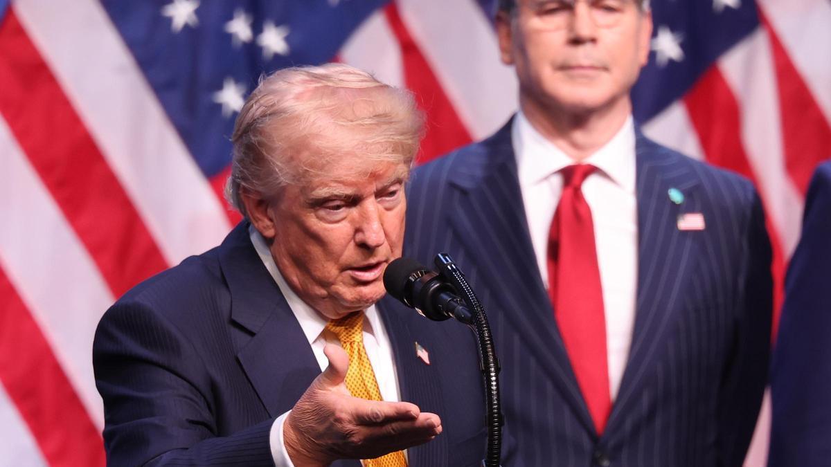 Donald Trump, durante una rueda de prensa la pasada semana.