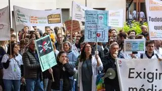 Los médicos elevan la presión con una manifestación hoy en València para cerrar los cuatro días de huelga