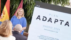 Inma Sanz en la presentación de las nuevas ayudas del Plan Adapta.