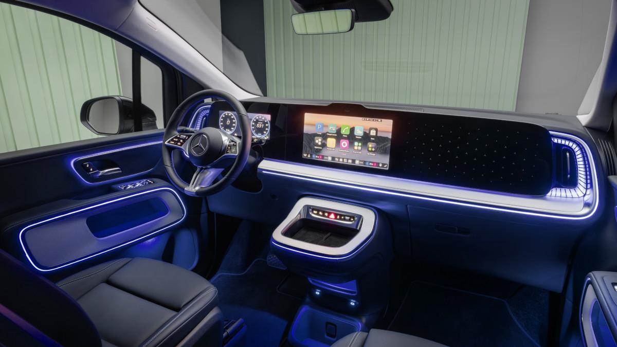 Interior del Mercedes-Benz VLE Eléctrico